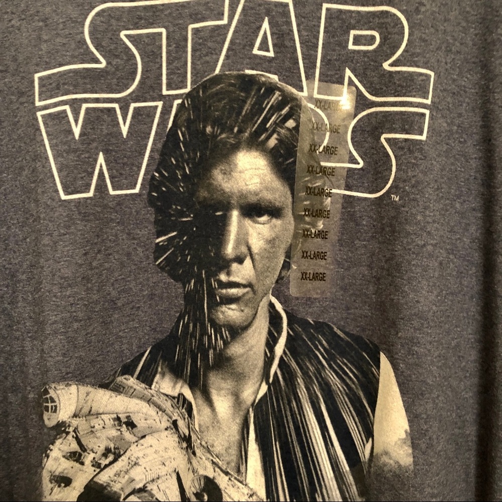 Disney Star Wars Men’s Han Solo T-Shirt XXL New - Picture 1 of 6